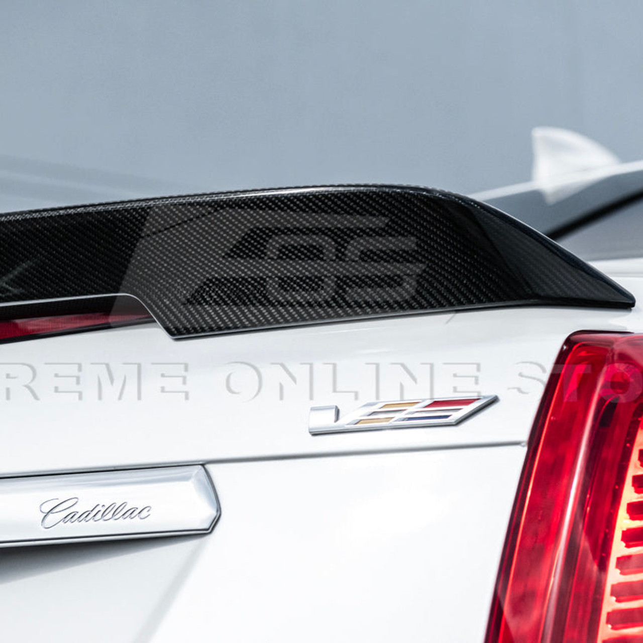 EOS Carbon Fiber Rear Spoiler - 16-19 Cadillac CTS-V (SPOILER-113-BKCF)