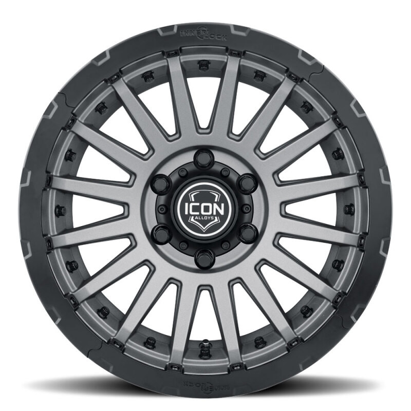 ICON Alloys Recon Pro Satin Charcoal- 18 X 9 - 6 X 5.5 - 0MM 5in BS - 23618908350CH Photo - Unmounted