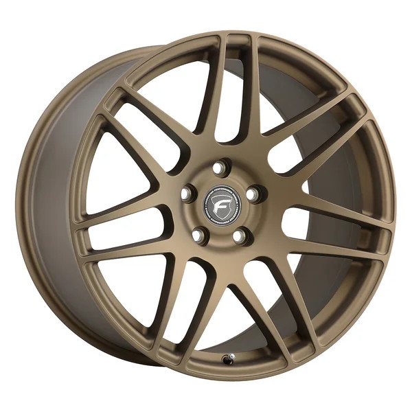 Forgestar F14 Wheels - 19x9.5 Fronts / 19x11 Rears - Satin Bronze - 2015-2024+ Ford Mustang S550 / S650 (F25599565P29 / F25591165P56)