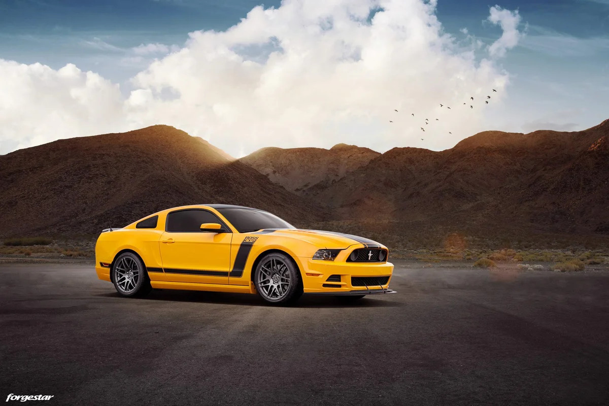 Forgestar F14 Wheels - 20x9.5 Fronts / 20x11 Rears - Gloss Anthracite - 2015-2024+ Ford Mustang S550 / S650 (F25309565P29 / F25301165P56)