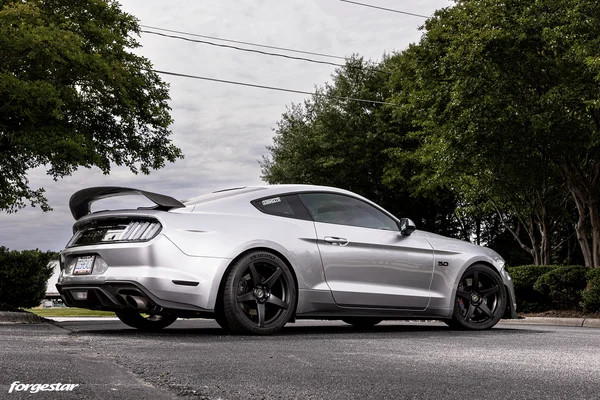 Forgestar CF5 Wheels - 19x9.5 Fronts / 19x10 Rears - Gloss Black - 2015-2024+ Ford Mustang S550 / S650 (F21199565P29 / F21190065P42)