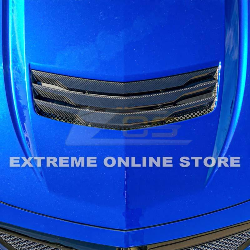 EOS Carbon Fiber Hood Vent - 16-19 Cadillac CTS-V (VENT-250-BKCF)