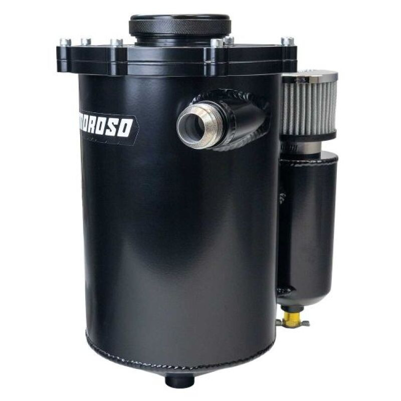 Moroso 2 Piece 13in Tall 7in Dia 5.5 Quart Dry Sump Tank - Black - 22023 User 1