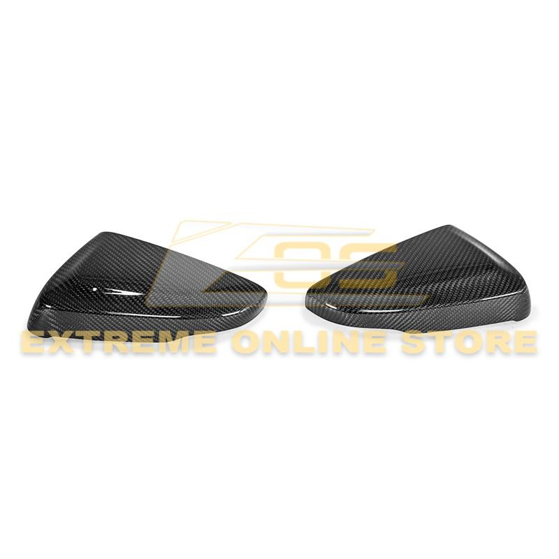 EOS Carbon Fiber Mirror Covers - 16-19 Cadillac CTS-V (MC-305-BKCFV3)