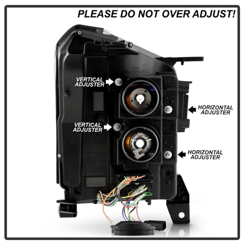 Spyder 15-20 GMC Yukon  Halogen Model Only Projector Headlights - Black (PRO-YD-GY15HALSI-SBSEQ-BK) - 5088734 Photo - Unmounted