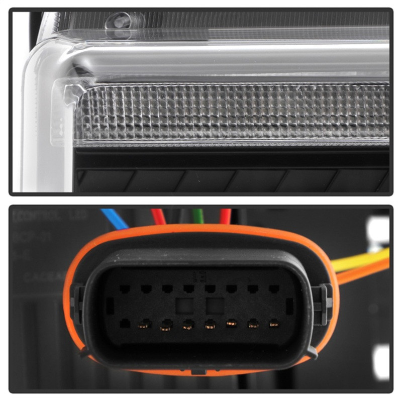 Spyder 17-19 Ford F-250/F-350/F-450 High-Power LED Headlights - Black (PRO-YD-FS17LEDAP-SEQSBGR-BK) - 5088994 Photo - Unmounted