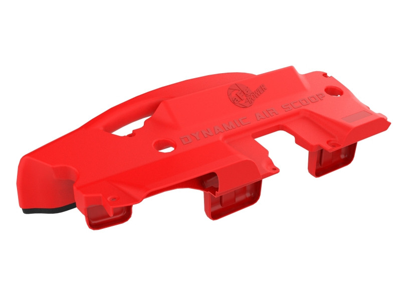 aFe POWER Red Edition Dynamic Air Scoop XL for Intake Kits 50-70119D and 50-70119R - 50-70119AR Photo - Unmounted