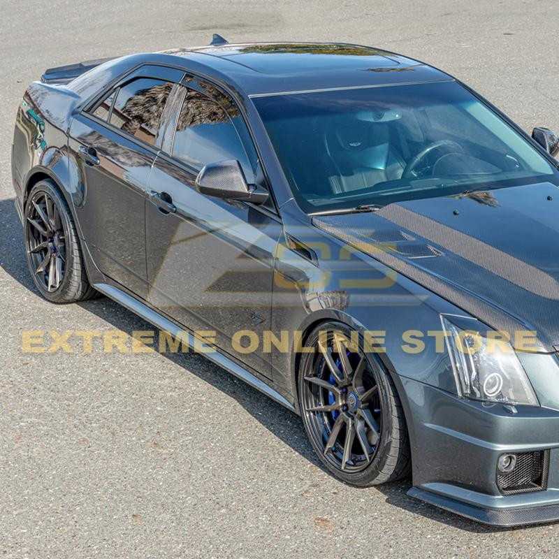EOS Carbon Fiber Mirror Covers - 09-15 CTS-V (MC-351-BKCF)