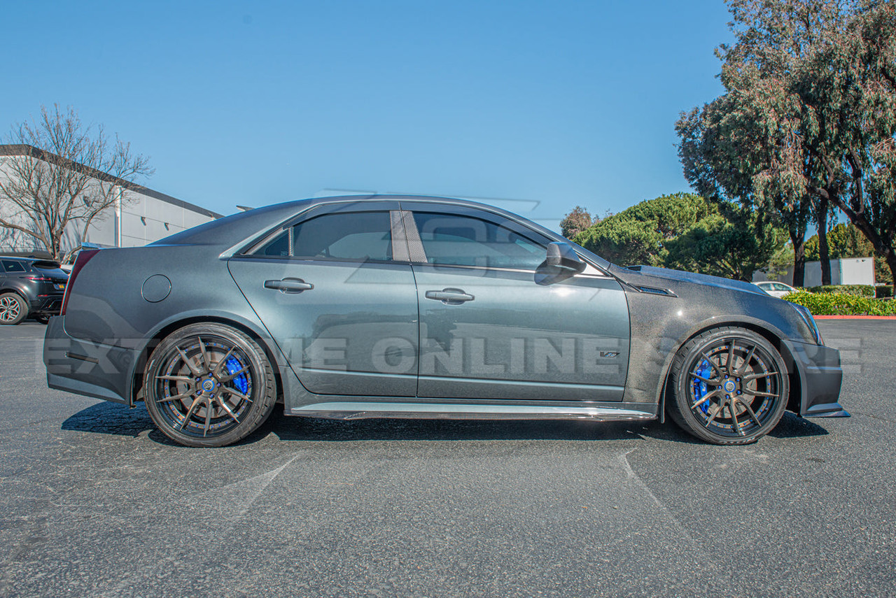 EOS Carbon Fiber Mirror Covers - 09-15 CTS-V (MC-351-BKCF)