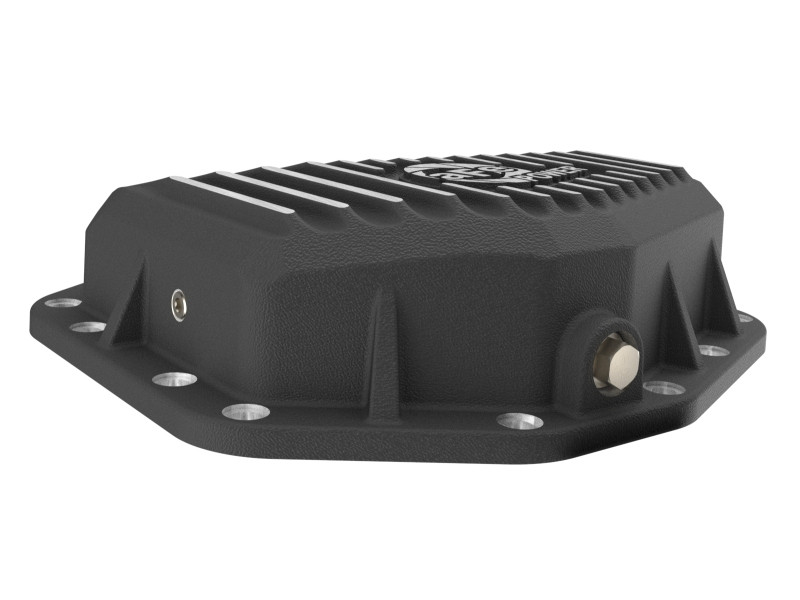 aFe Ford Bronco Raptor 22-25 V6-3.0L POWER Pro Series Rear Differential Cover Black w/ Machined Fins - 46-71460B Photo - Unmounted