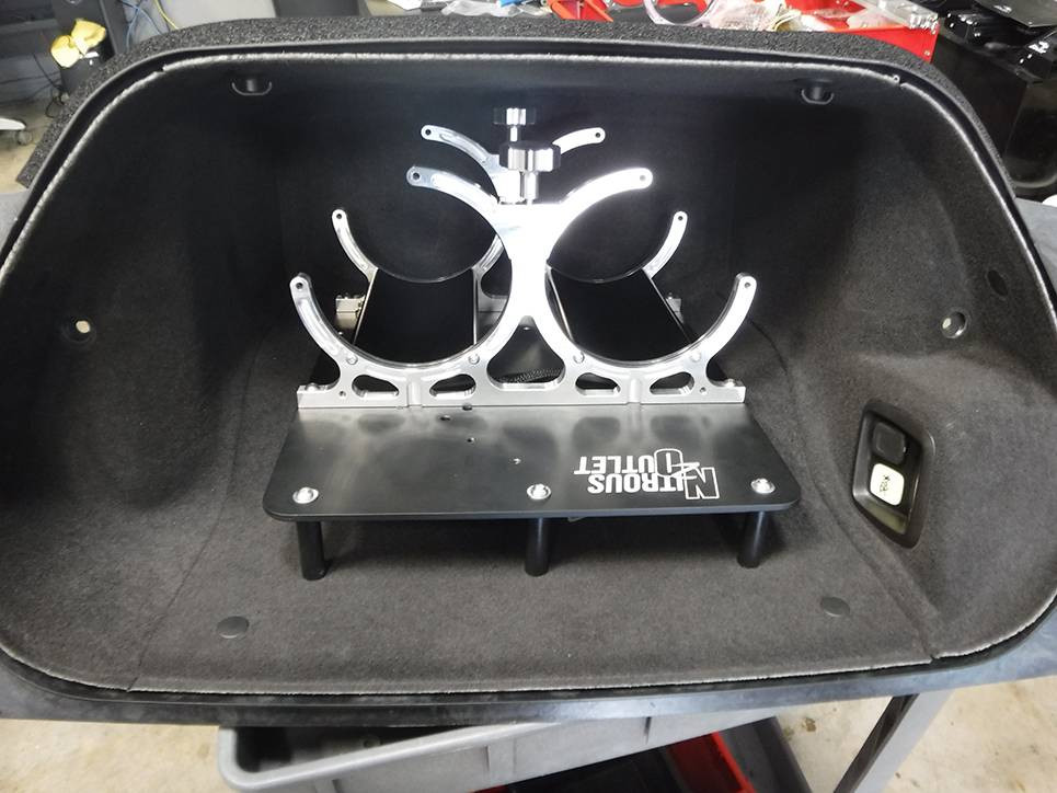 Nitrous Outlet C8 Corvette Bottle Bracket Mount - Front