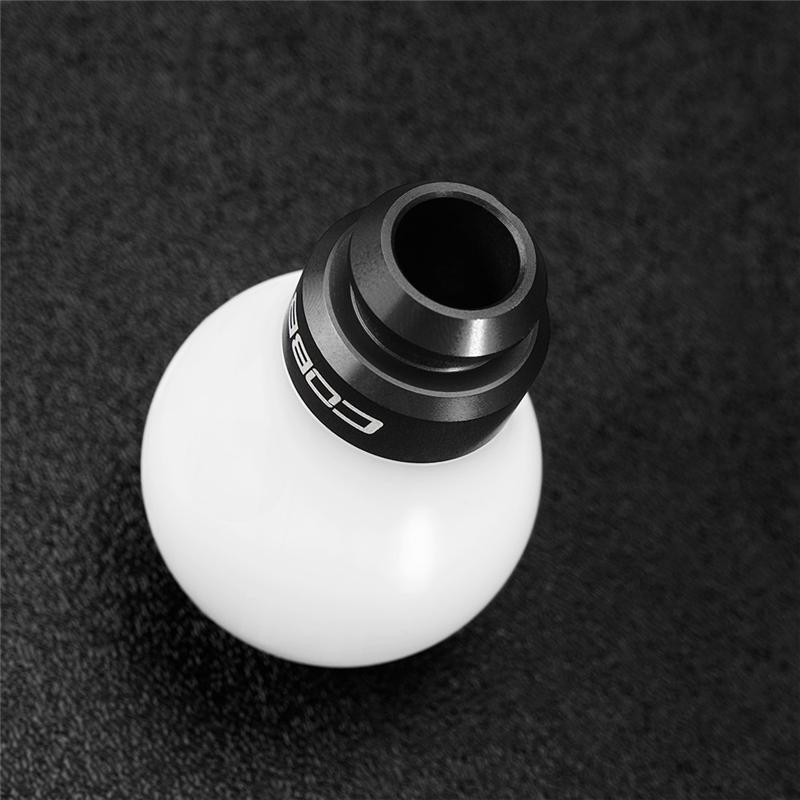 Cobb Subaru 5-Speed COBB Knob - White Knob w/ Stealth Black - 211350-W-BK