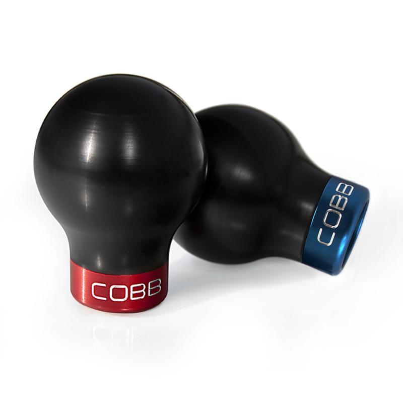 Cobb Ford Mustang Shift Knob White with Red Base - 2M1350-W-RD