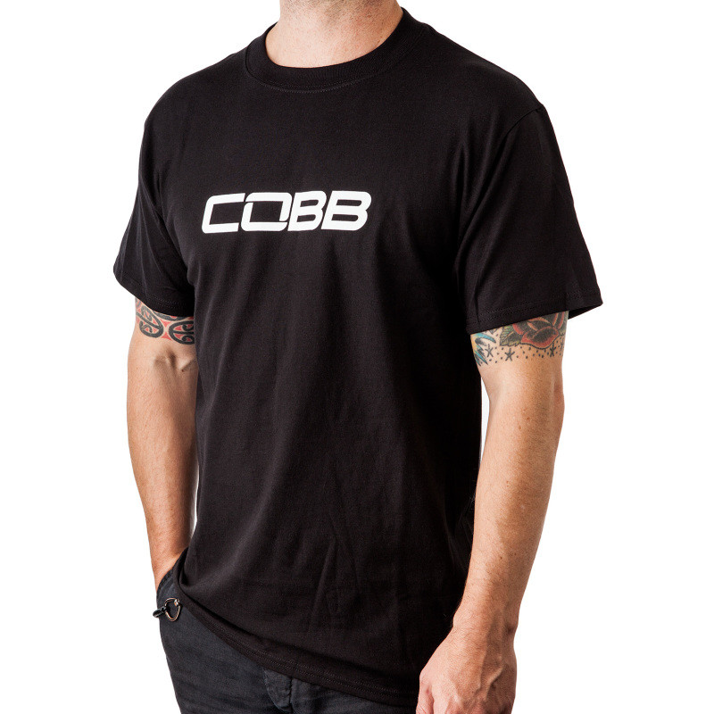 Cobb Tuning Logo Mens Tee - Size Small - CO-BLACKCOBB-S