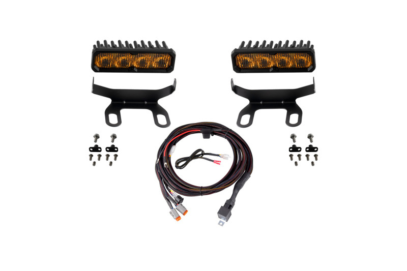 Diode Dynamics 2013-2018 Ram 1500 Ram Standard SS6 Pro LED Kit Yellow Fog 3000K - DD8608 Photo - Primary