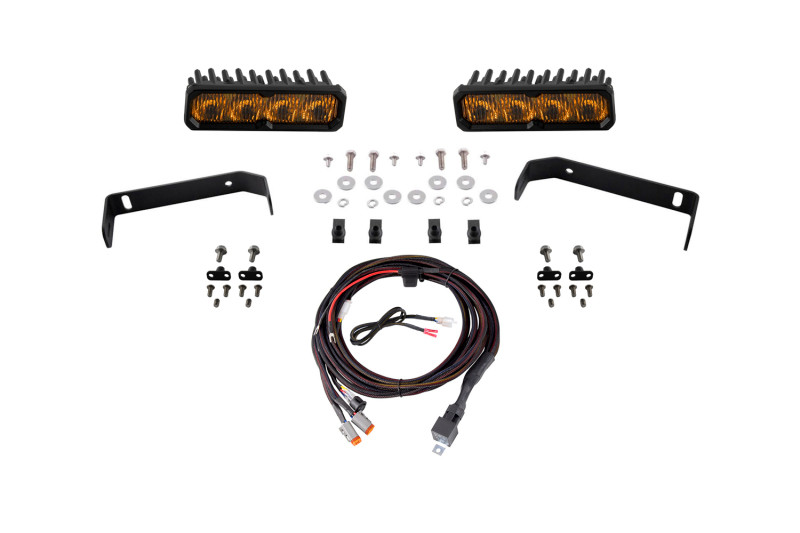 Diode Dynamics 2019-2021 Ford Ranger 2019 SS6 Max LED Kit Yellow Fog 3000K - DD8628 Photo - Primary