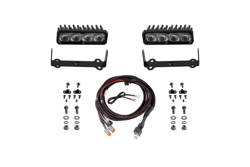 Diode Dynamics 2014-2024 Toyota 4Runner SS6 Sport LED Kit White Fog 6000K - DD8855 Photo - Primary