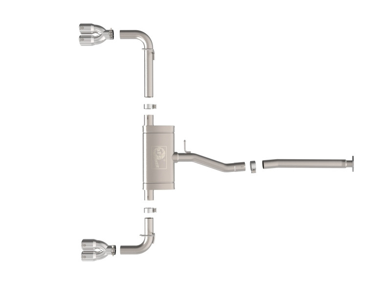 aFe 22-25 Lexus NX250 2.5L SS-304 Cat-Back Exhaust w/ Polished Tips - 49-36084-P Photo - Unmounted