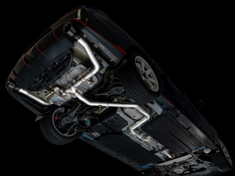 AWE 22-26 Hyundai Elantra N SwitchPath Cat-Back Exhaust - Diamond Black Tips - 3025-33237 Photo - Mounted