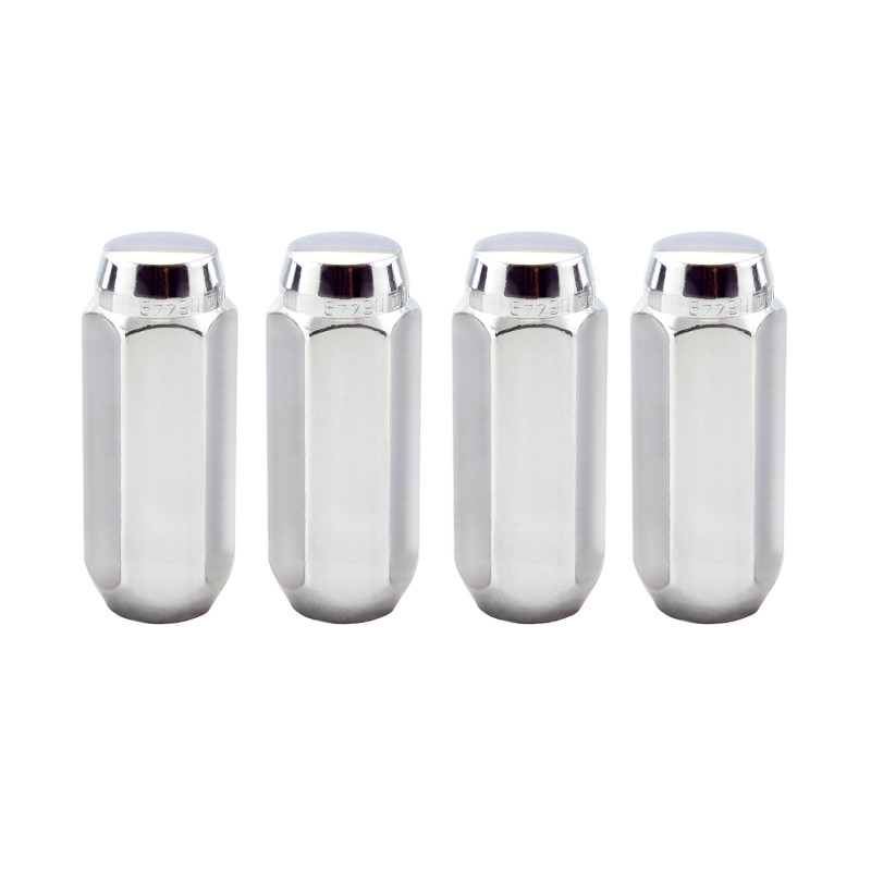 McGard Hex Lug Nut (Cone Seat / Duplex) M14X2.0 / 13/16 Hex / 2.25in. Length (4-Pack) - Chrome - 64020