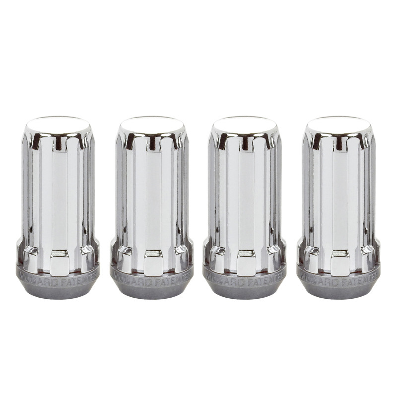 McGard SplineDrive Lug Nut (Cone Seat) M14X1.5 / 1.935in. Length (4-Pack) - Chrome (Req. Tool) - 65310