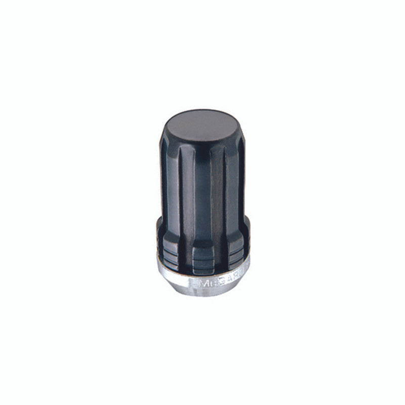 McGard SplineDrive Lug Nut (Cone Seat) M14X1.5 / 1.935in. Length (4-Pack) - Black (Req. Tool) - 65310BK