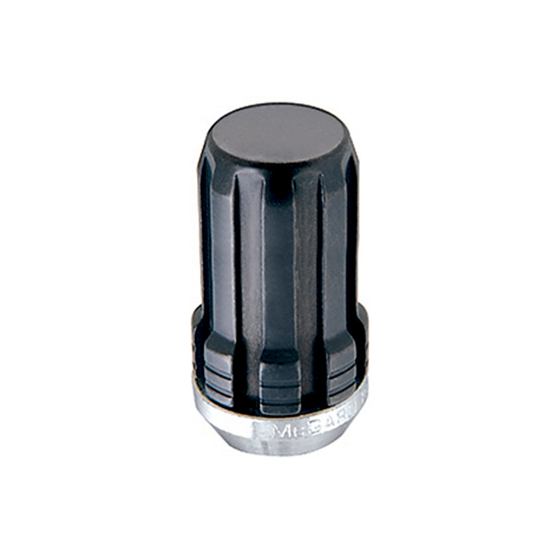McGard SplineDrive Lug Nut (Cone Seat) M14X1.5 / 1.935in. Length (4-Pack) - Black (Req. Tool) - 65310BK
