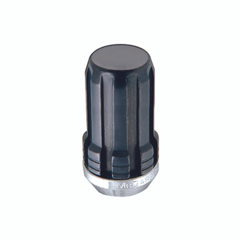 McGard SplineDrive Lug Nut (Cone Seat) M14X1.5 / 1.648in. Length (4-Pack) - Black (Req. Tool) - 65315BK