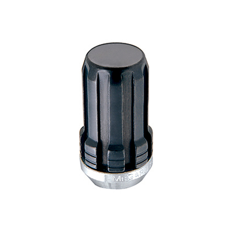 McGard SplineDrive Lug Nut (Cone Seat) 1/2-20 / 1.60in. Length (4-Pack) - Black (Req. Tool) - 65340BK