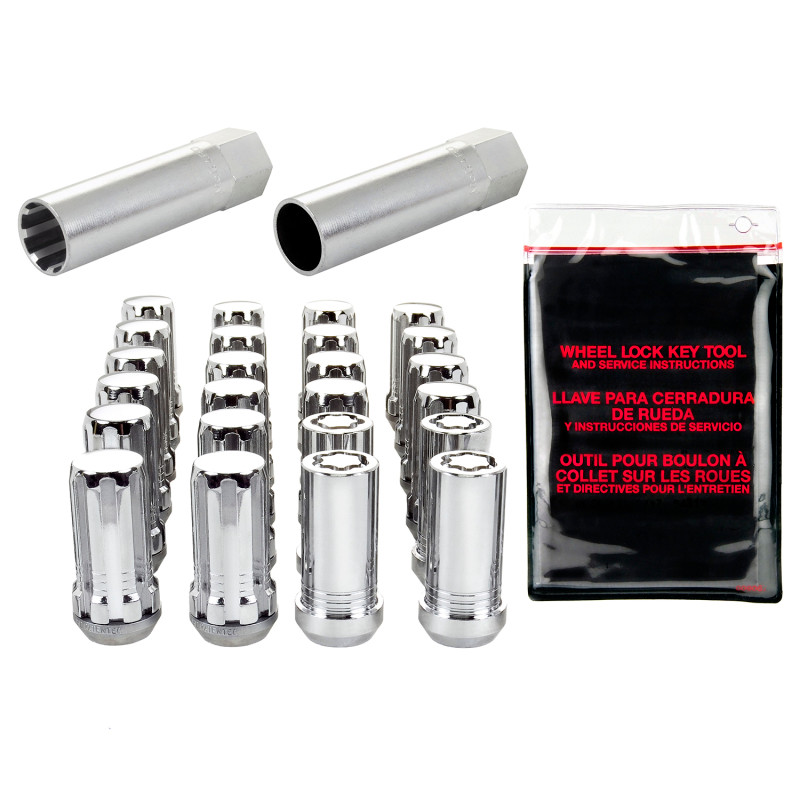 McGard SplineDrive Tuner 6 Lug Install Kit w/Locks & Tool (Cone) M14X1.5 / 1in. Hex - Chrome - 65610