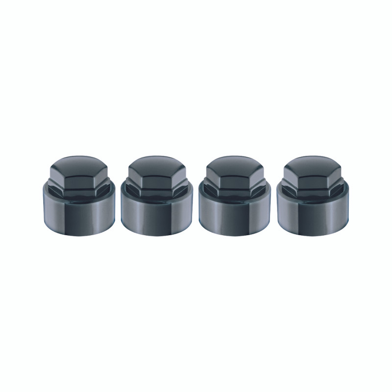 McGard Nylon Lug Caps For PN 24010-24013 (4-Pack) - Black - 70005