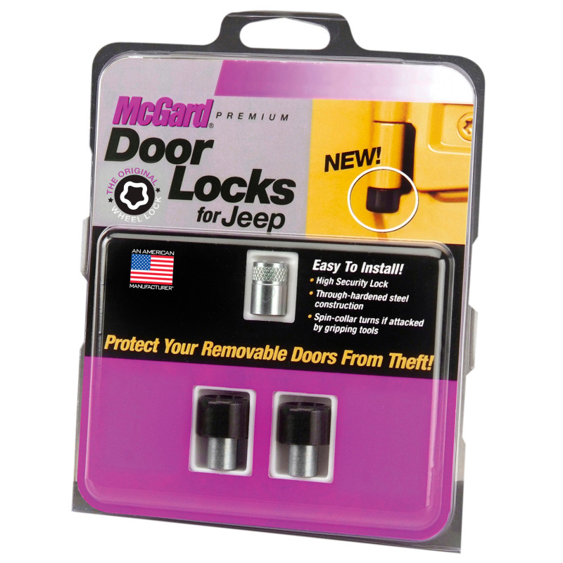 McGard 07-17 Jeep Wrangler JK / Unlimited JK 2-Door Lock Set - (2 Locks) - 76057