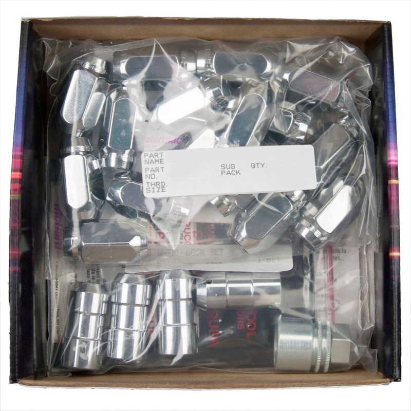 McGard 5 Lug Hex Install Kit w/Locks (Cone Seat Nut) 9/16-18 / 7/8 Hex / 1.75in. Length - Chrome - 84508