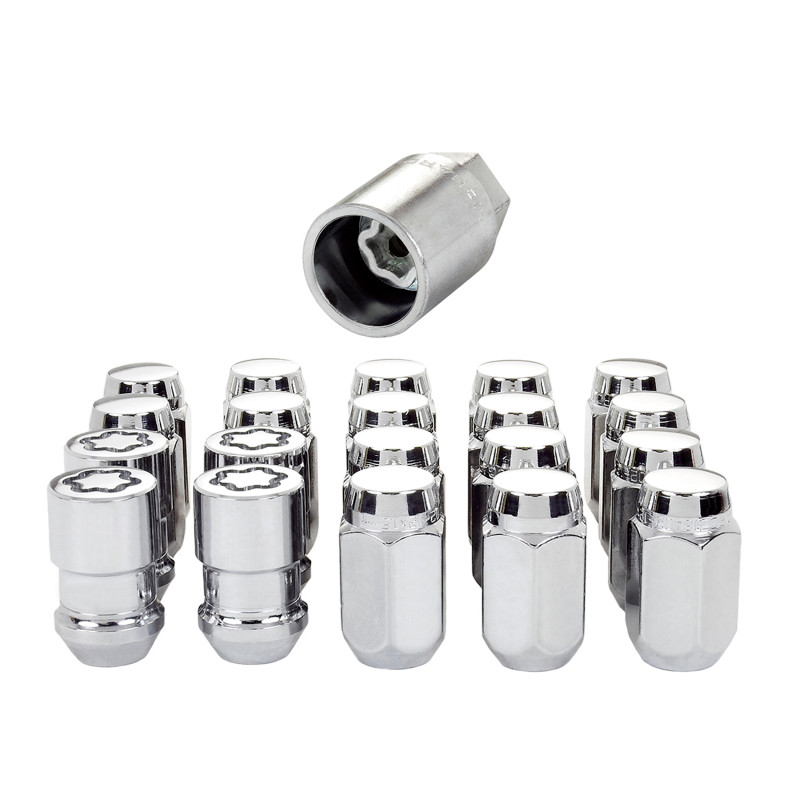 McGard 5 Lug Hex Install Kit (Clamshell) w/Locks (Cone Seat Nut) 1/2-20 / 13/16 Hex - Chrome - 84530CN