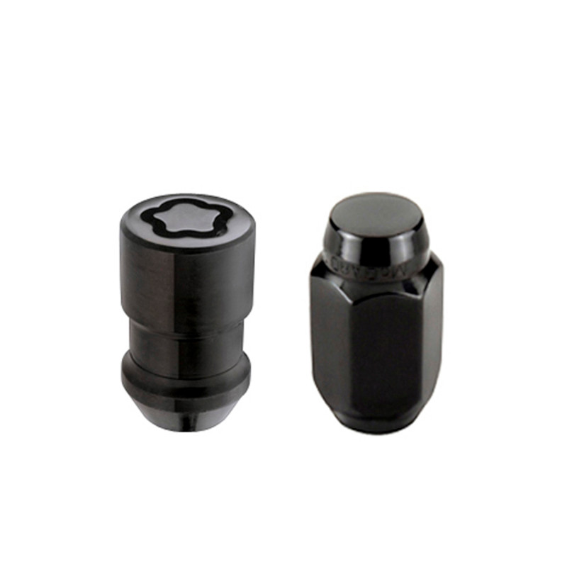 McGard 5 Lug Hex Install Kit w/Locks (Cone Seat Nut) 1/2-20 / 13/16 Hex / 1.5in. Length - Black - 84531