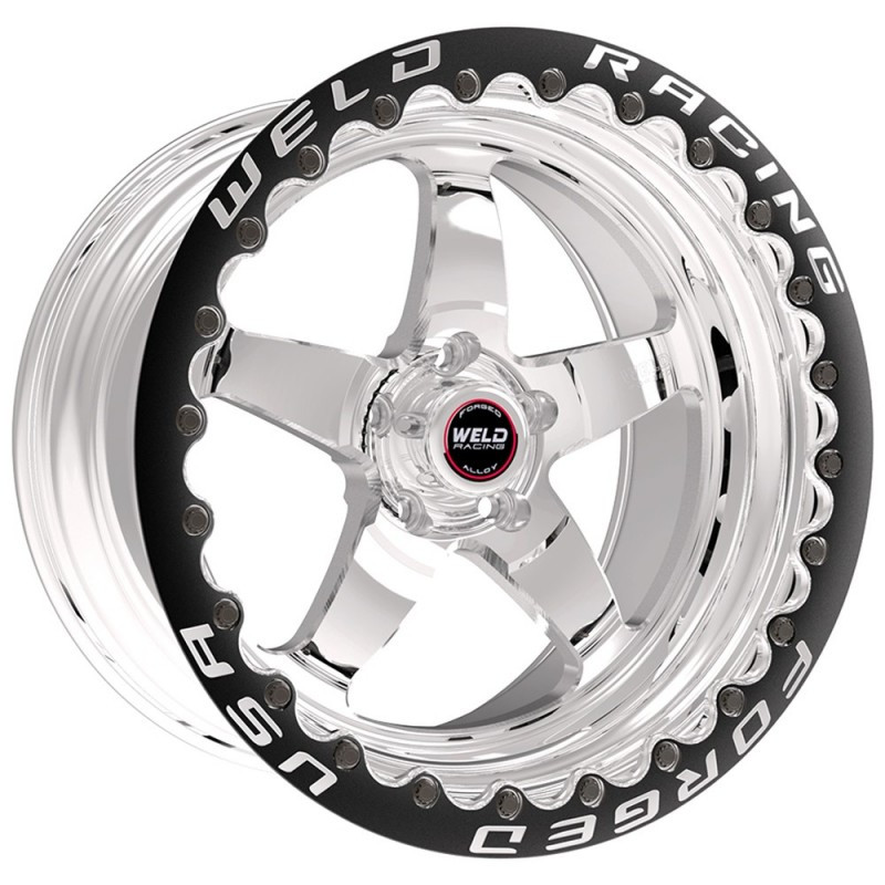 Weld Wheels S71 Polished Beadlock 17x11 Rear Wheel - 05-13 C6 Corvette GS / Z06 - 14-19 C7 Corvette GS / Z06