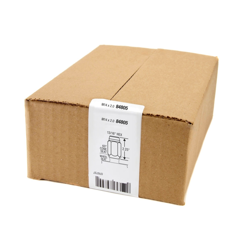 McGard 8 Lug Hex Install Kit w/Locks (Cone Seat Nut) M14X2.0 / 13/16 Hex / 2.25in. Length - Chrome - 84805