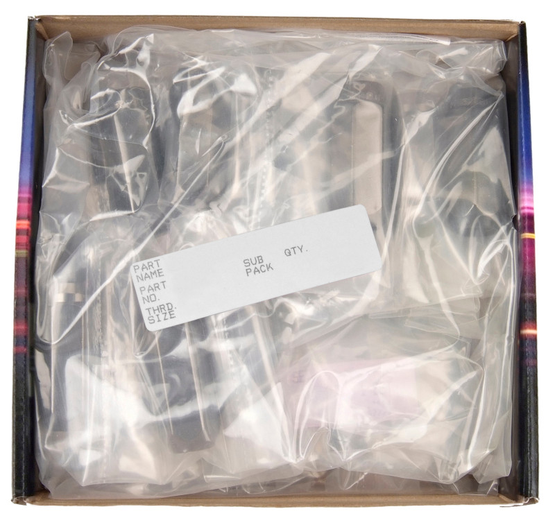 McGard 8 Lug Hex Install Kit w/Locks (Cone Seat Nut) M14X2.0 / 13/16 Hex / 2.25in. Length - Black - 84817