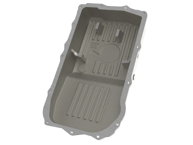 aFe POWER 18-25 Jeep Wrangler (JL) 850RE/8HP70/8HP75 Transmission Pan - Raw w/ Machined Fins - 46-71300A Photo - Unmounted