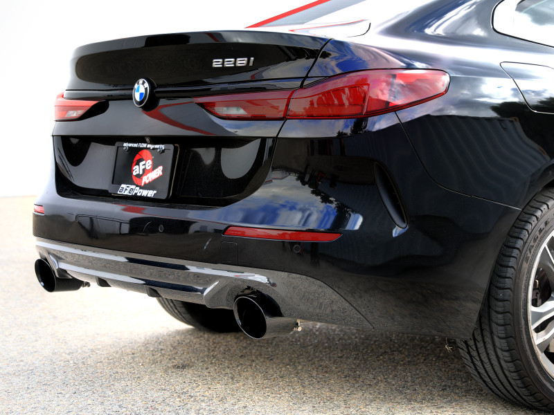 aFe MACHForce XP Exhausts Axle-Back 21-24 BMW 228i 2.0T (SS w/ Black Tips) - 49-36355-B Photo - Mounted