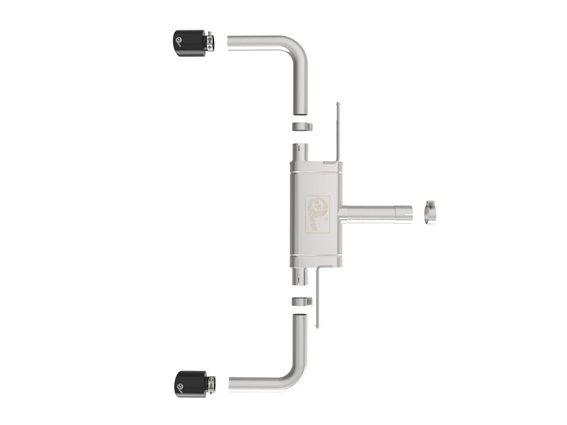 aFe MACHForce XP Exhausts Axle-Back 21-24 BMW 228i 2.0T (SS w/ Black Tips) - 49-36355-B Photo - Unmounted