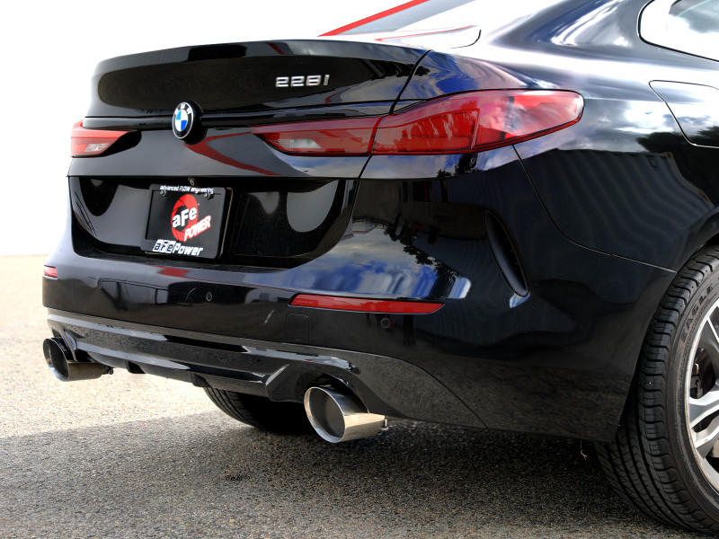 aFe MACHForce XP Exhausts Axle-Back 21-24 BMW 228i 2.0T (SS w/ Polished Tips) - 49-36355-P Photo - Mounted