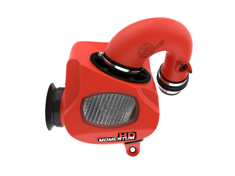 aFe 15-25 Toyota Hilux L4-2.4/2.8L (td) Momentum HD Cold Air Intake System Red w/ Pro DRY S Filter - 50-70063DR Photo - Unmounted