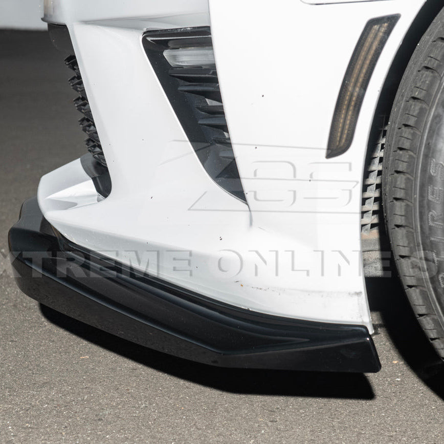 EOS T6 Style Front Splitter - Gloss Black - 16-24 Camaro SS (FLIP-139-V2-ABS)