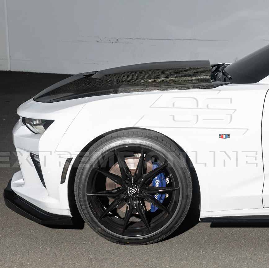EOS T6 Style Front Splitter - Gloss Black - 16-24 Camaro SS (FLIP-139-V2-ABS)