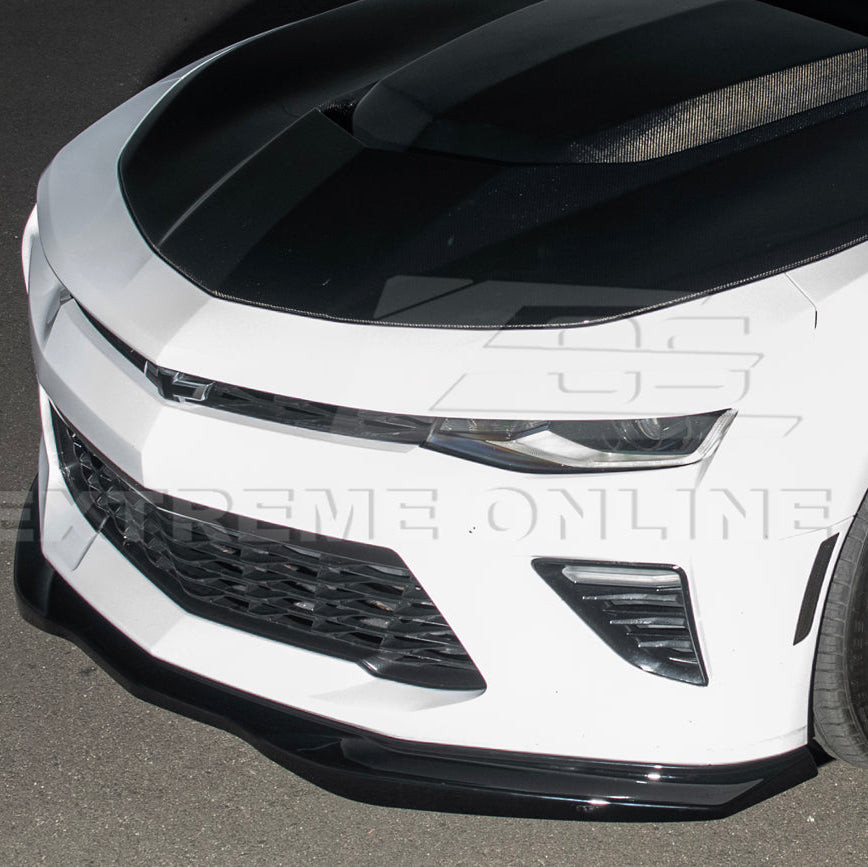 EOS T6 Style Front Splitter - Gloss Black - 16-24 Camaro SS (FLIP-139-V2-ABS)