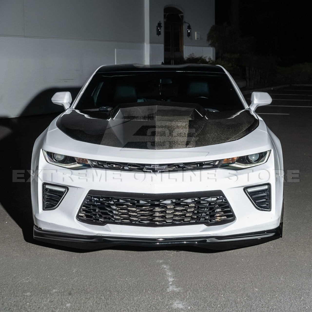 EOS T6 Style Front Splitter w. Winglets - Gloss Black - 16-24 Camaro SS (FLIP-139-V2-ABS_SPLITTER-092-V2-ABS)