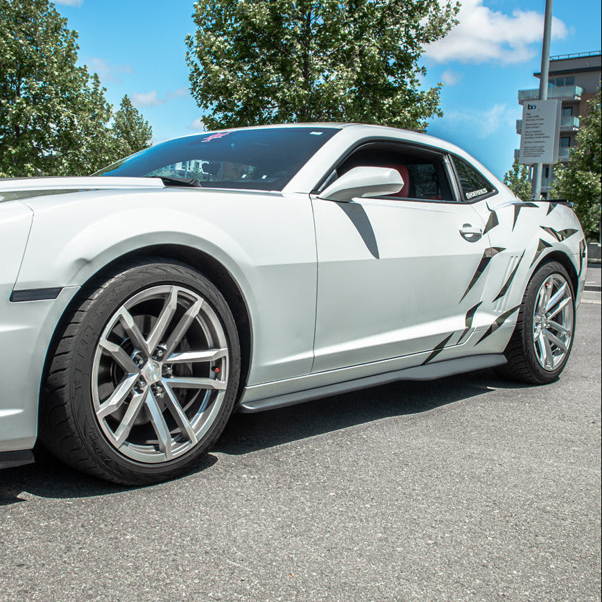 EOS ZL1 Style Side Skirts - Matte Black - 10-15 Camaro SS (SS-287-ABS)
