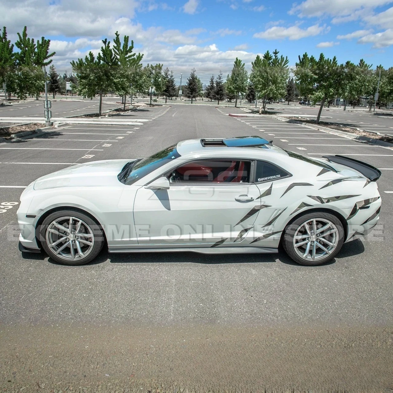 EOS ZL1 Style Side Skirts - Matte Black - 10-15 Camaro SS (SS-287-ABS)