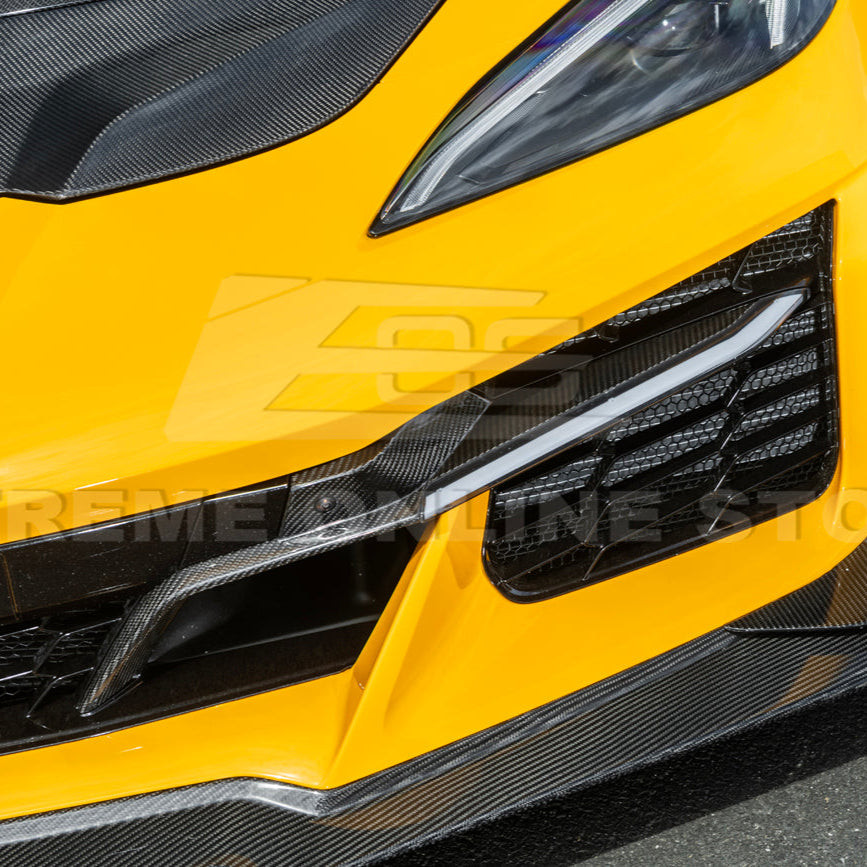 EOS Sequential LED DRL Light Bar Bezel Insert Carbon Fiber - C8 Corvette Z06 (FOG-978-BKCF)